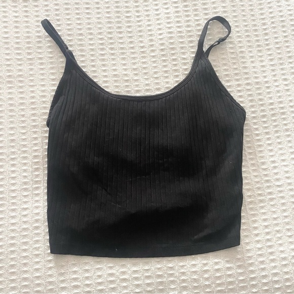 Old Navy Tops - Old Navy Black Ribbed Crop Camisole Large